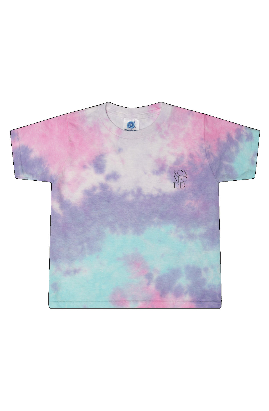 Tie-Dye Cotton Candy Ladies' Cropped T-Shirt