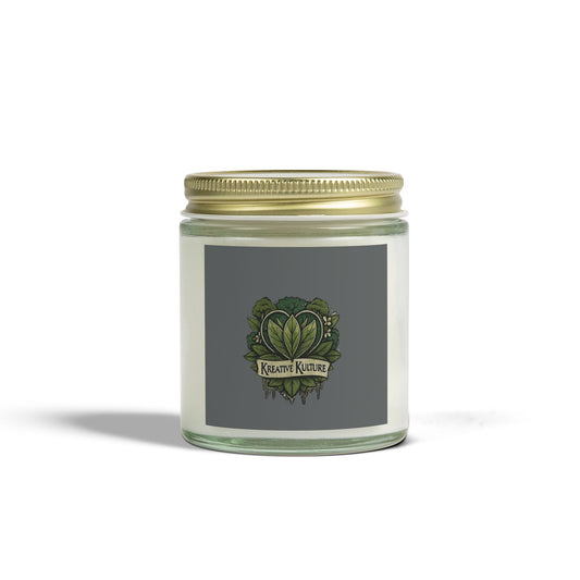 Kreative Kulture Coconut Apricot Scented Candles – Relaxing Home Fragrance (4oz, 9oz)