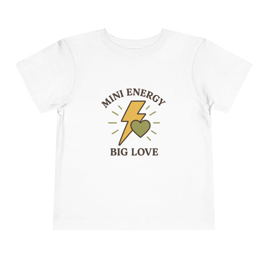 Toddler Short Sleeve Tee - Mini Energy Big Love Shirt